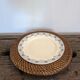 Set of 7 presentation plates in wicker rattan cannage