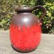 Fat Lava W.Germany 70s colors red brown chocolate vase