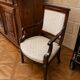 Paire de fauteuils d'époque Empire, réalisée en acajou