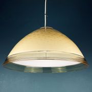 Yellow murano glass pendant lamp Vetri Murano Venezia Italy 1970s