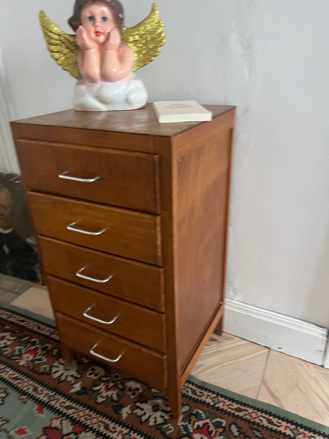 1950s oak chiffonier