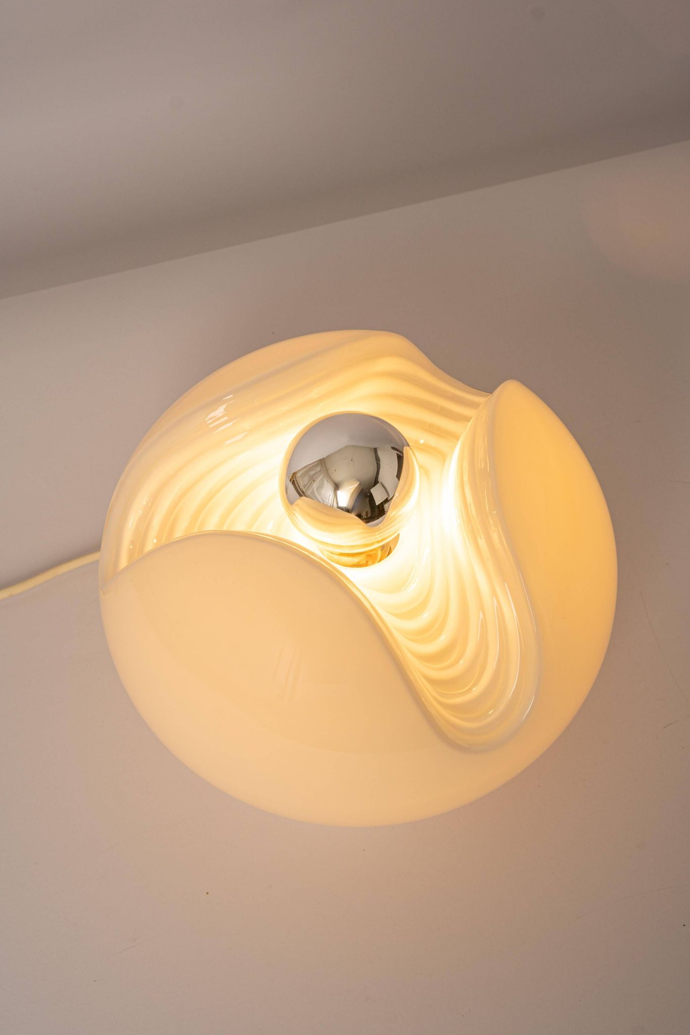 Glass Table Lamp by Koch & Lowy for Peill & Putzler, Germany, 1970s