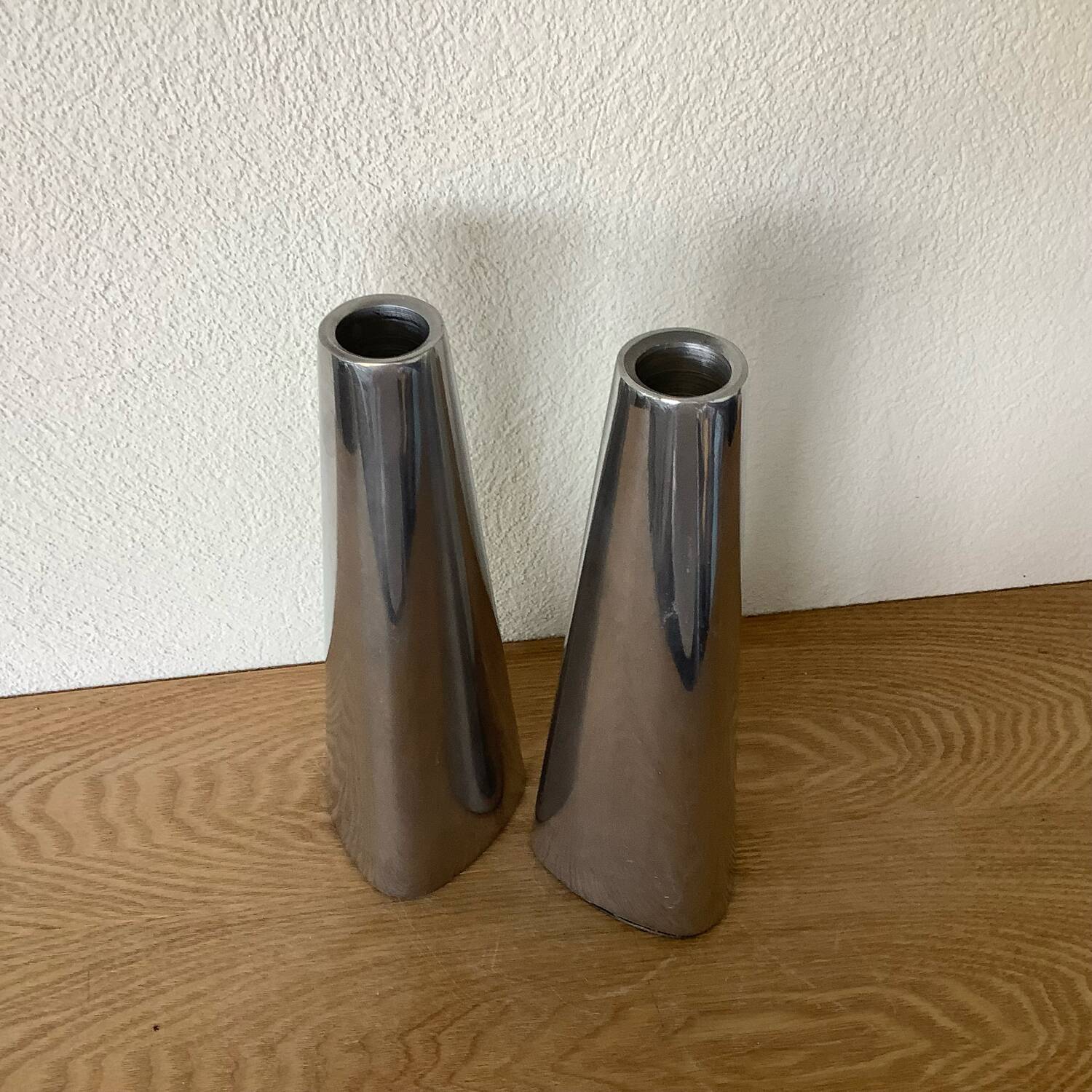 7 Vintage IKEA Chrome Candle Holders Ehlén Johansson Renos + Erika Pekari