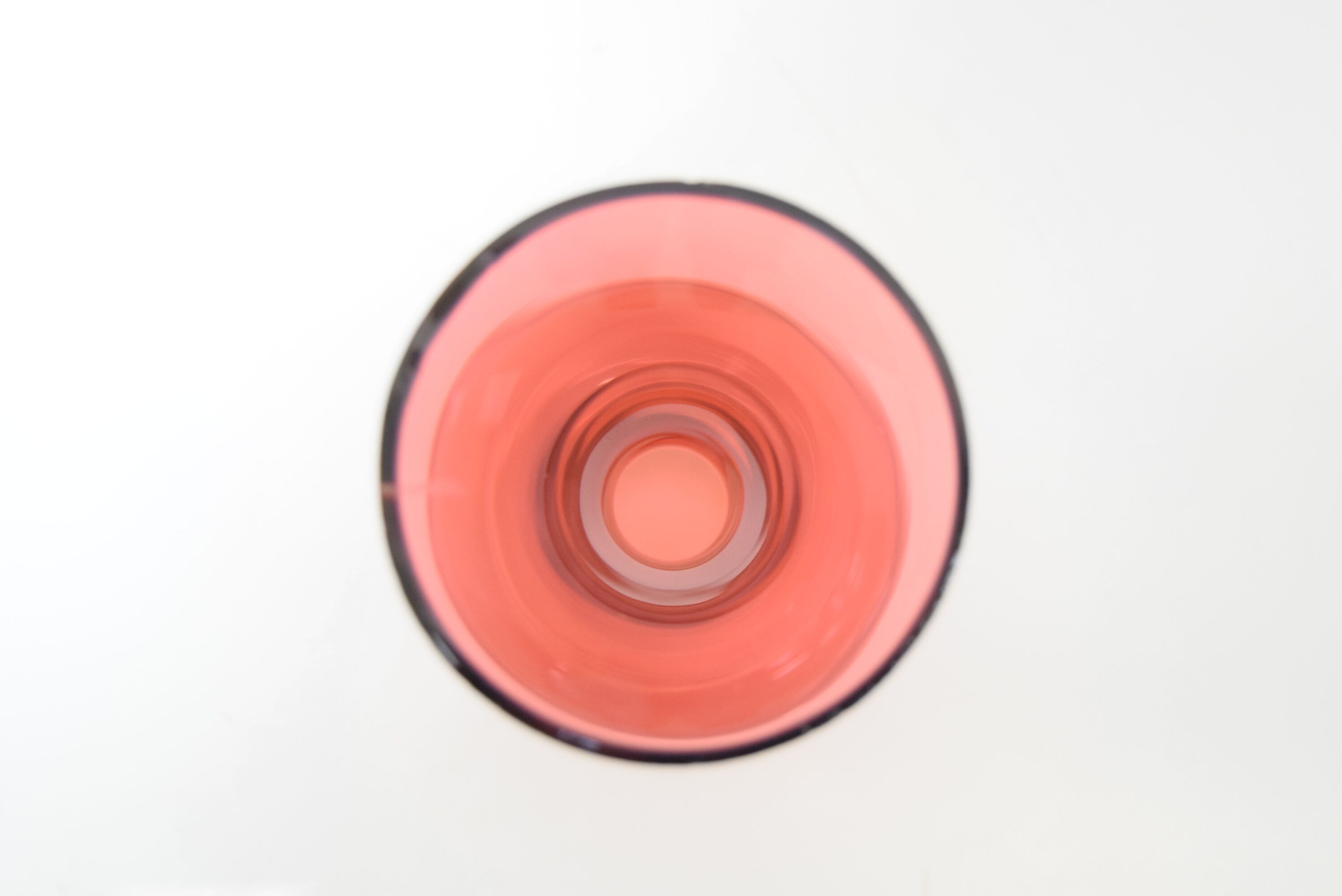 Art Czech glass vase, by Glasswork Novy Bor, 1950s