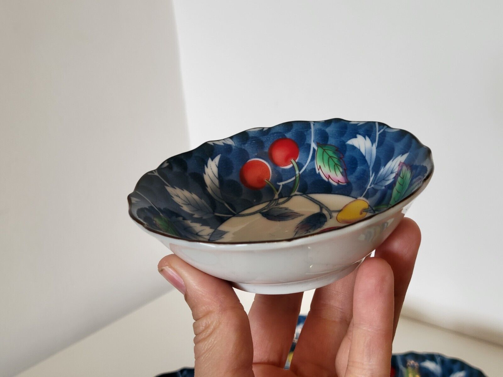 6 cups decoration cherries Japan vintage