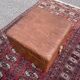 Leather pouf chest 80s