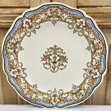 6 dessert plates dessert Gien the children at the press Dionysos 1938/1960