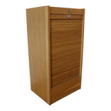 Filing cabinet with curtain