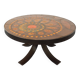 Vintage round coffee table from the 60s 70s by Raymond Corroyez in ceramic
