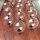 Vintage German Space Age replacement or spare glass piece for lamp by Motoko Ishii for Staff, 1970s.
