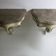 Pair of Venetian wall consoles, Italy, 20th century