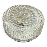 Round wall light ceiling fixture transparent glass vintage antique lamp