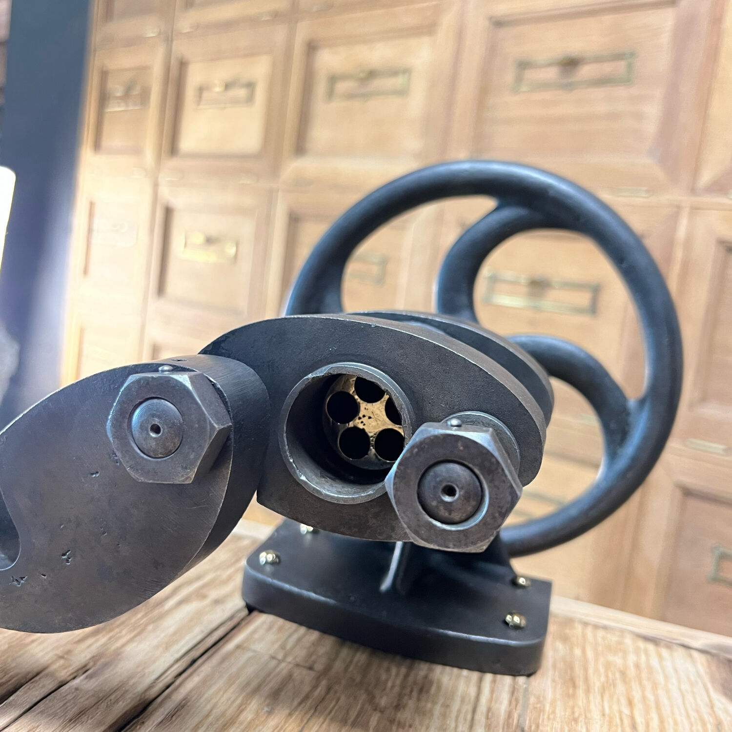 Old Establishment with cast iron stand