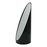 Unghia / lipstick lacquered black tabletop mirror, 70s