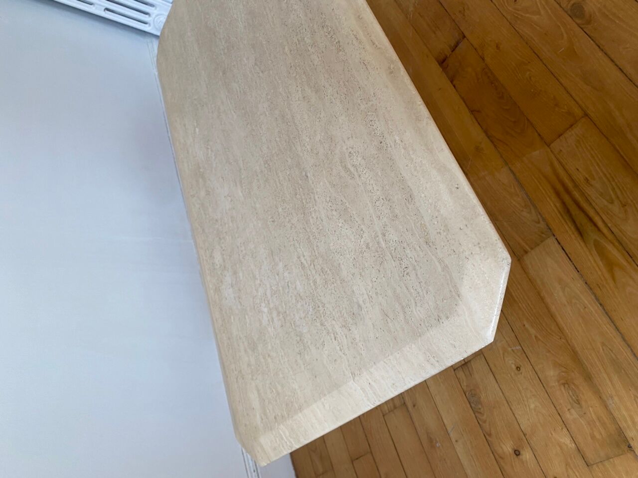 Vintage travertine coffee table