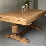 Farmhouse table monastery stripped extendable 300 cm