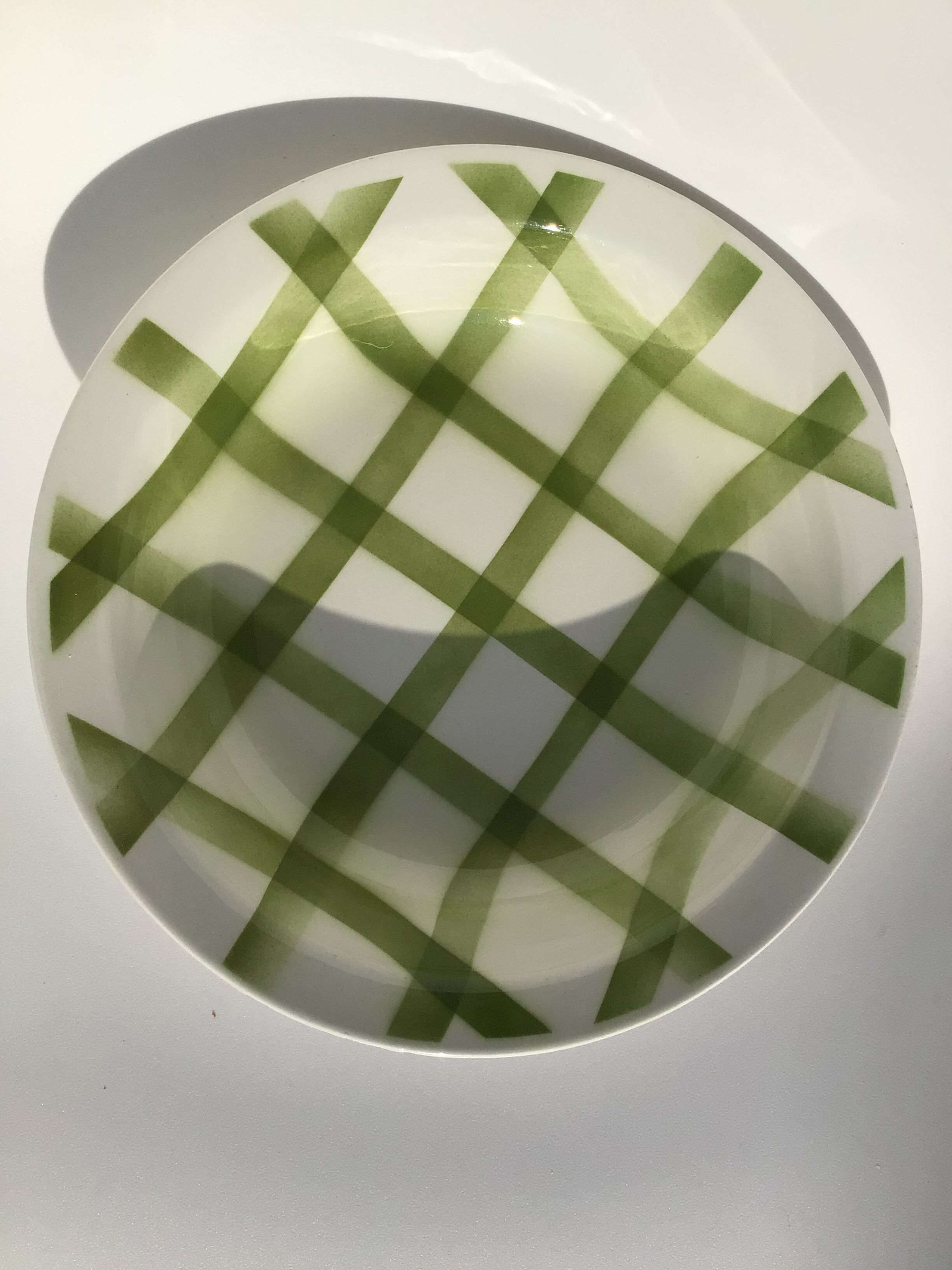 Hollow dish Moulin des Loups model Olive tablecloth diameter 26,5cm