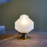 Art Deco prism globe lamp