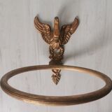 Brass swan head towel rack