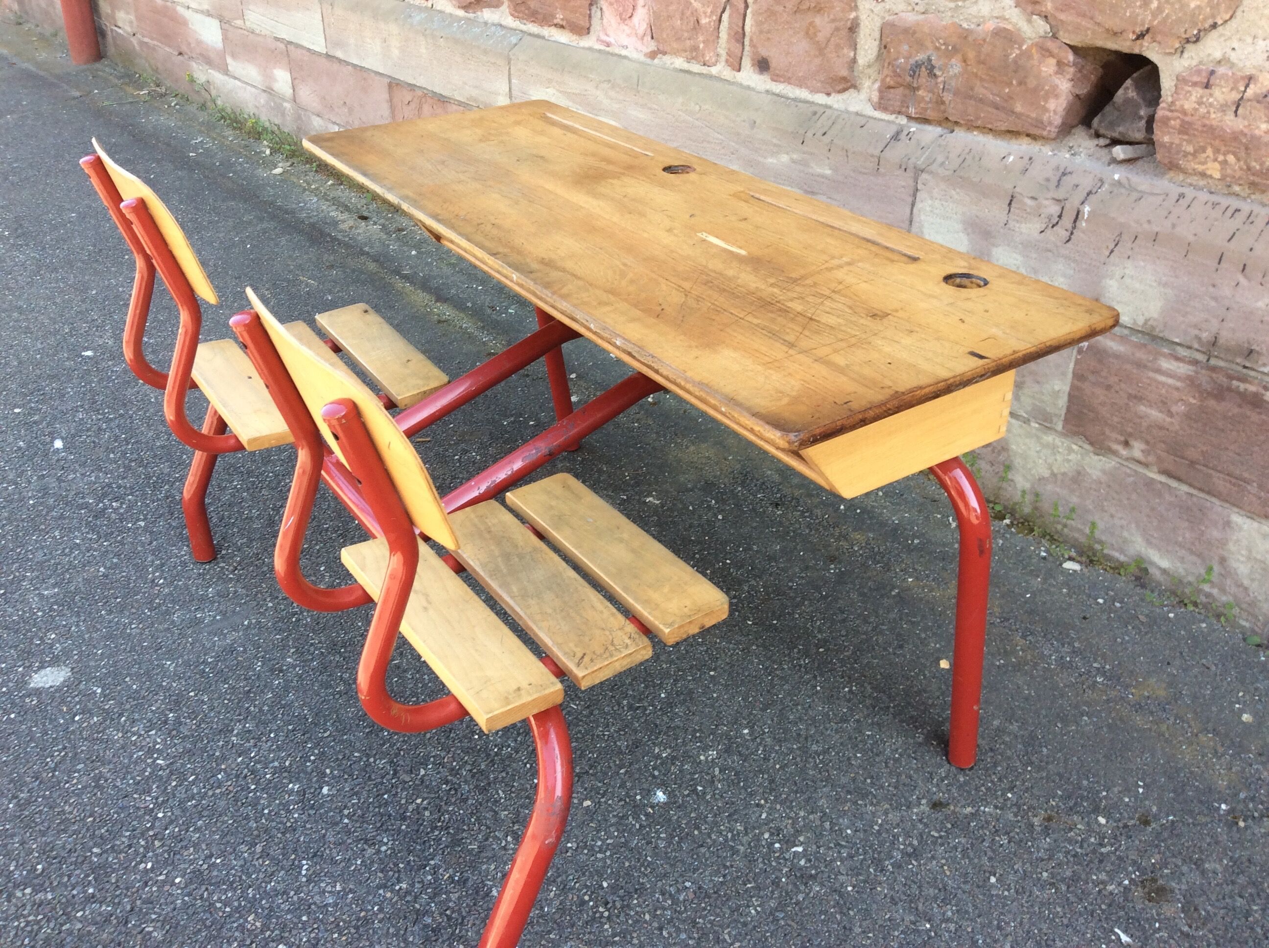 School desk vintage