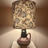 Special accent lamp made from MCM vase with Japanese dragon shade.