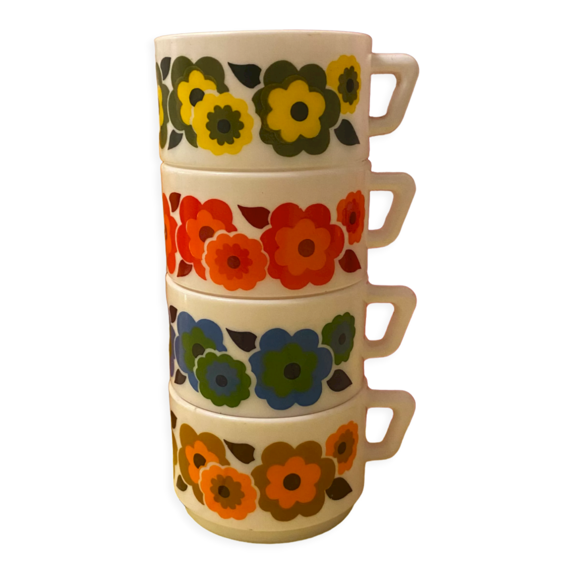 Coffee cup arcopal lotus retro pops 70s