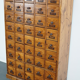 Armoire d'apothicaire Allemande en pin 1930s