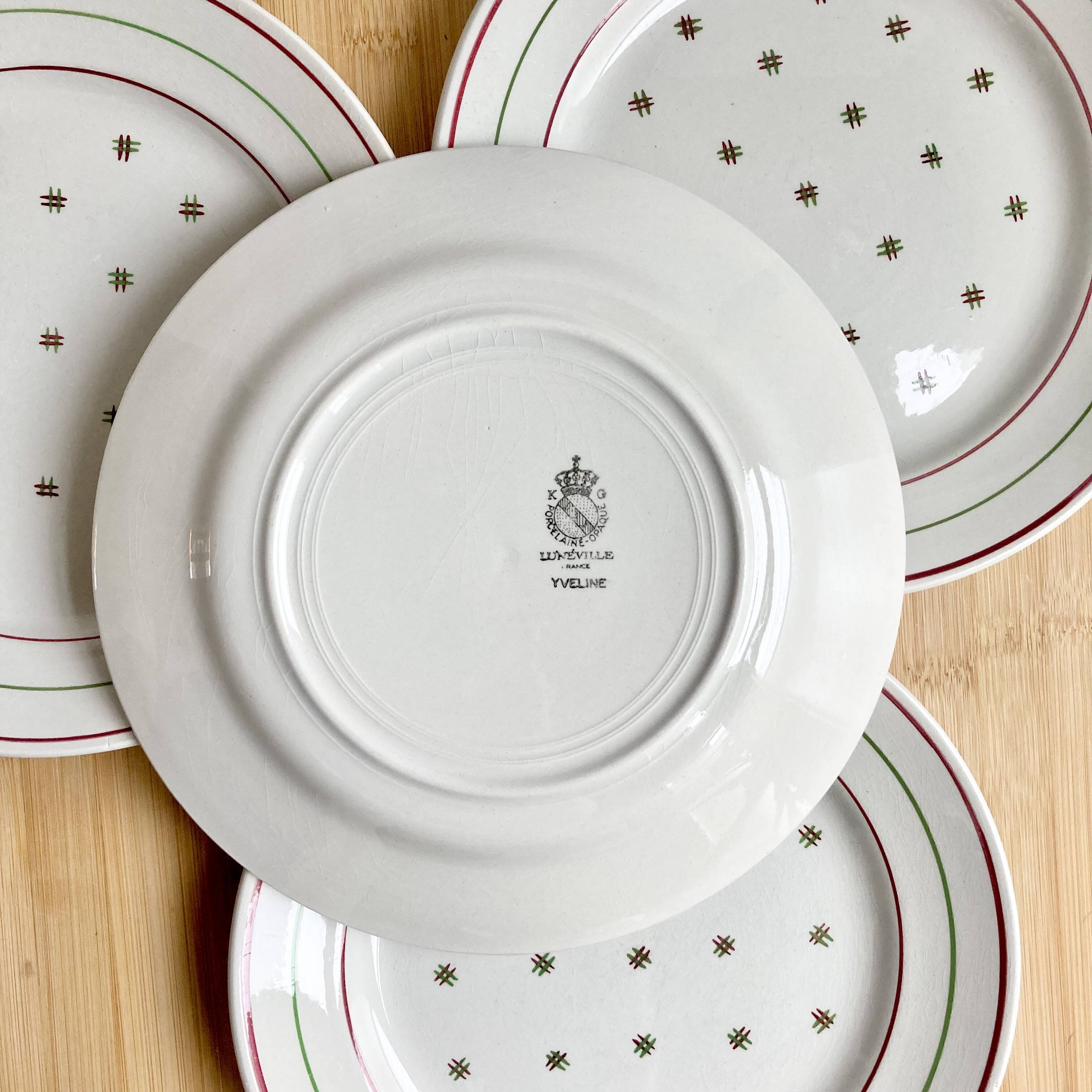 4 Luneville 50s flat plates