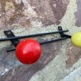 Coat rack wall hook vintage balls