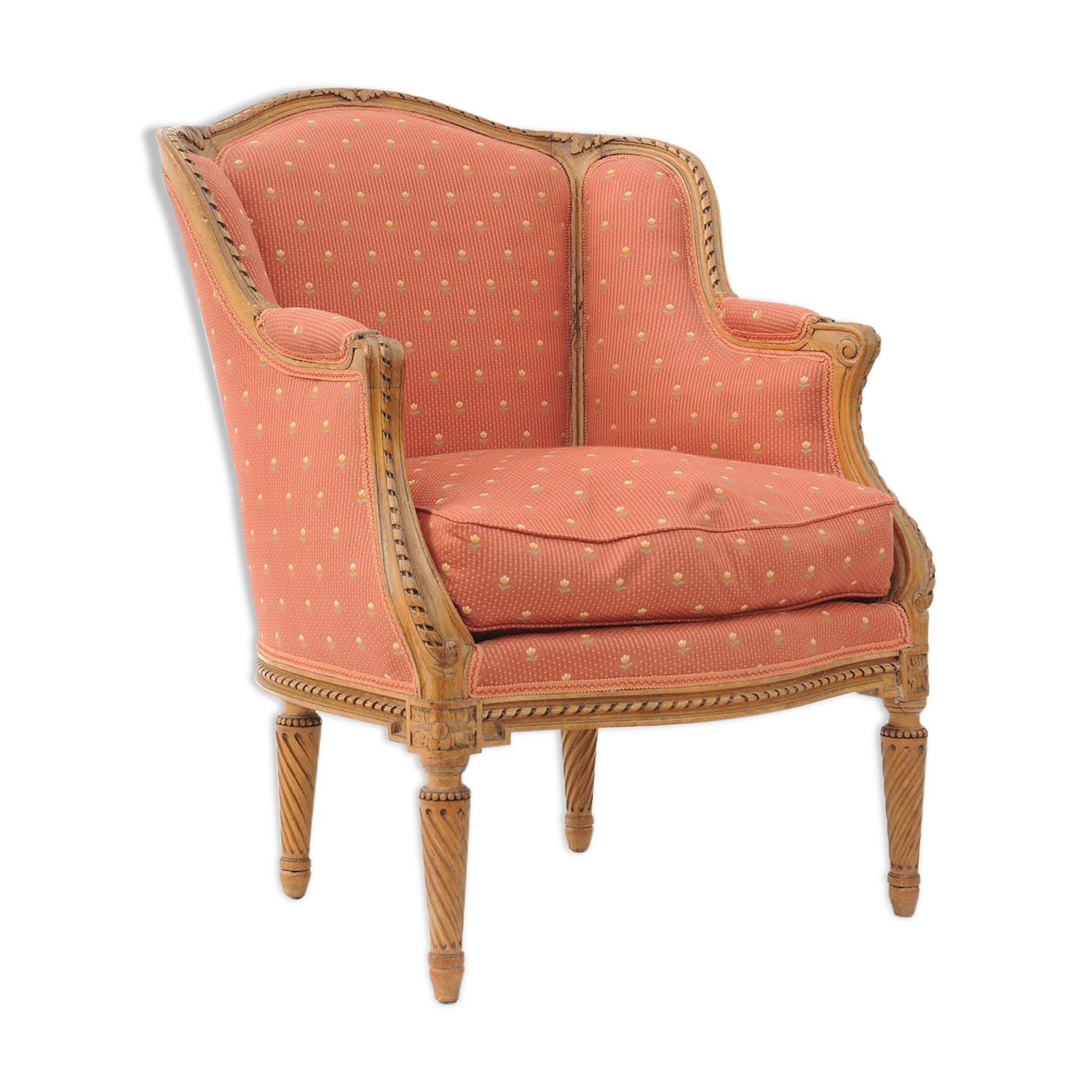 Fauteuil bergère de style Louis XV