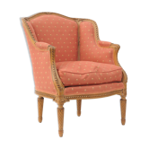 Fauteuil bergère de style Louis XV