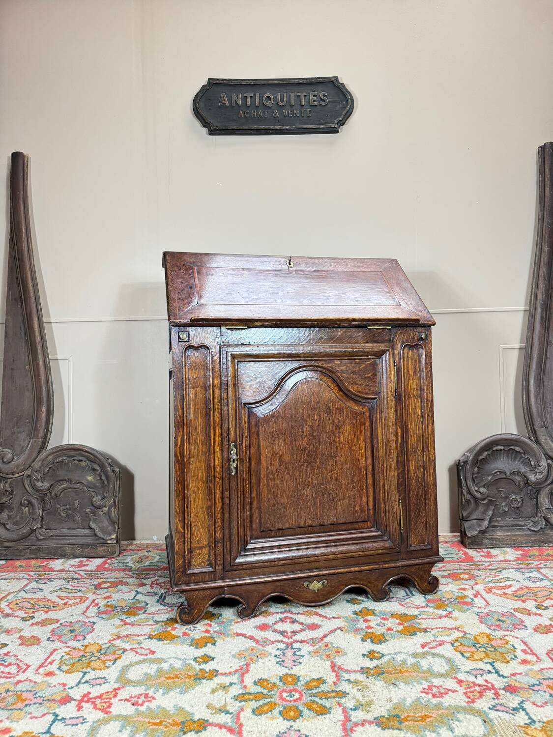 Louis XIV Period 18th Century Oak Sloping Desk