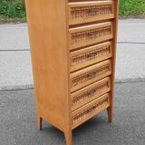 Vintage rattan chiffon