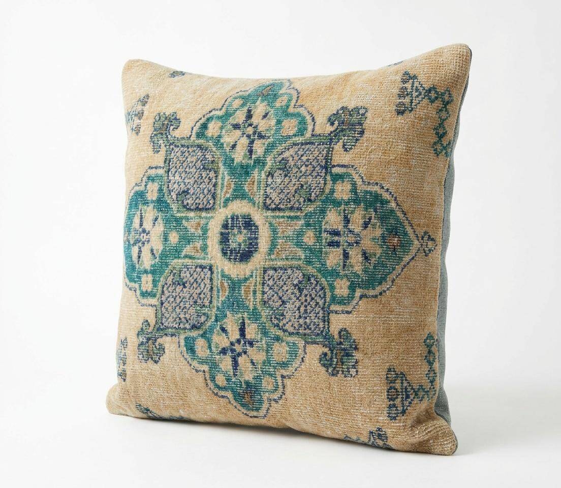 Housse de coussin turque vintage 56x61 cm