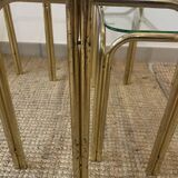 Set of 3 glass nesting tables