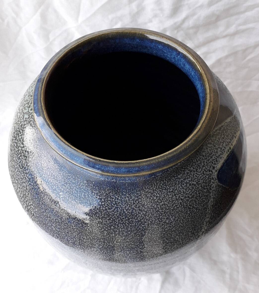 Glazed stoneware vase
