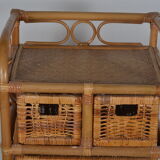 Rattan chest of drawers