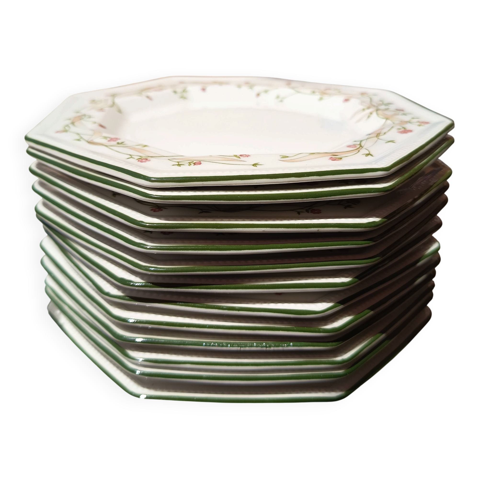 12 assiettes à dessert Johnson Brother