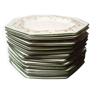 12 assiettes à dessert