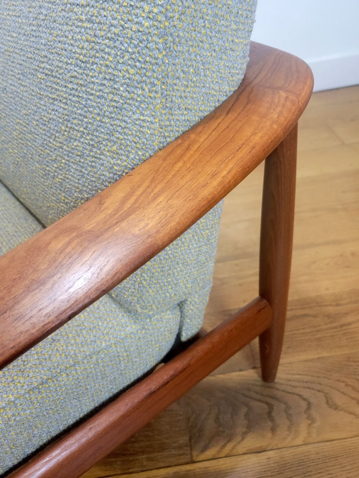 Vintage lounge chair in teak by Carl Straub, 1960