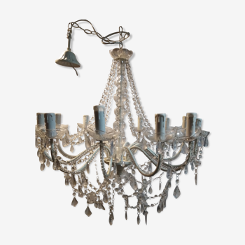 Venetian style chandelier 12 arms of lights, ISABEAU, home of the world, superb occasion