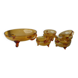 Glass dessert service