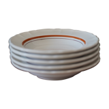 5 assiettes creuses céramique