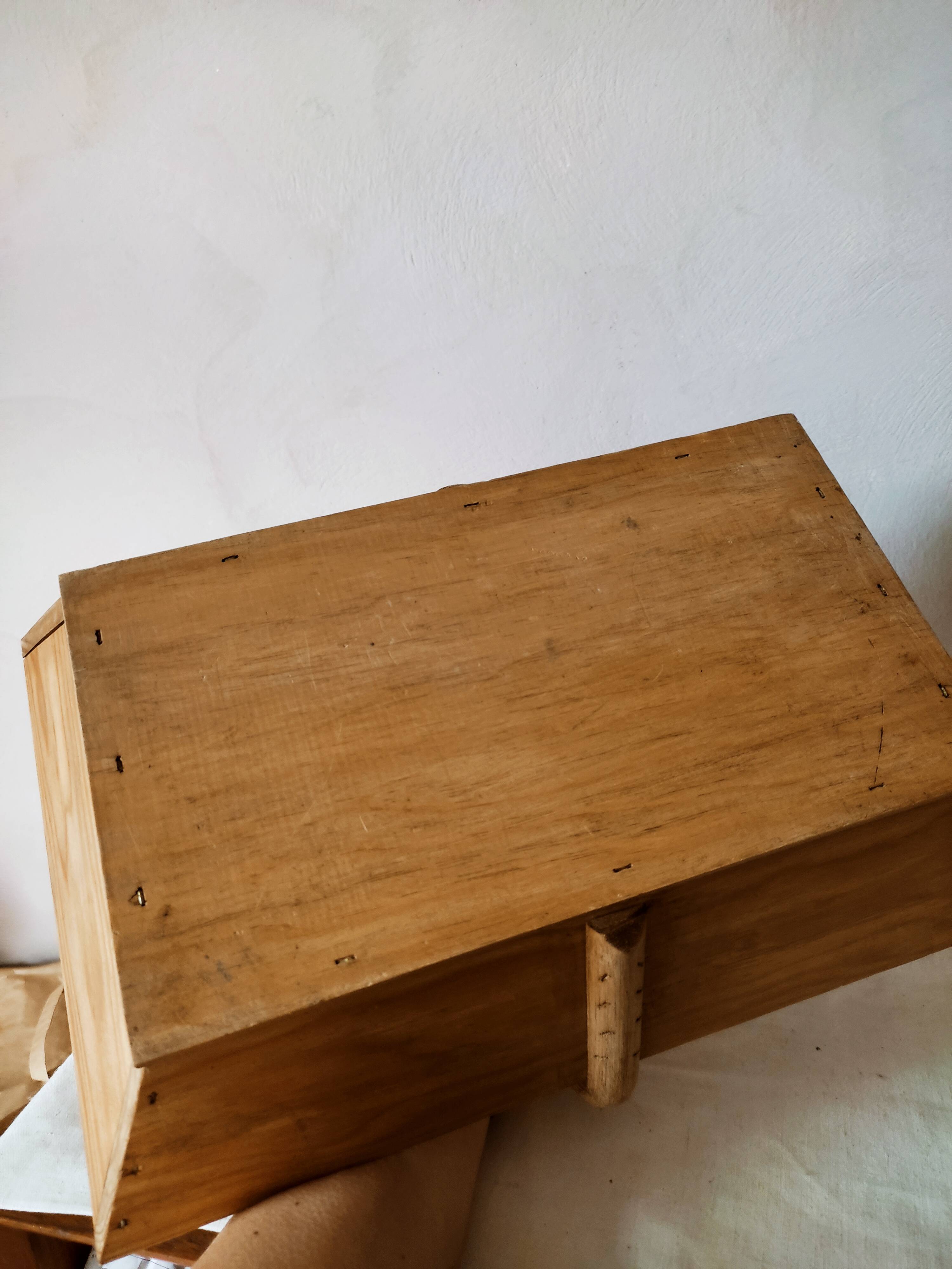 Wooden picking basket