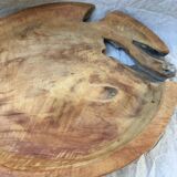 Round teak dish