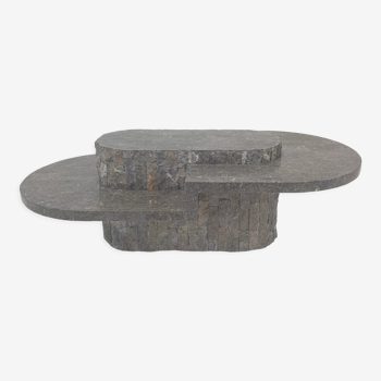 Magnussen Ponte Mactan Stone or fossil stone coffee table, 1980s
