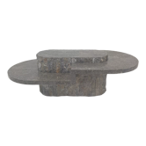 Table basse en pierre fossile, Magnussen Ponte, années 1980