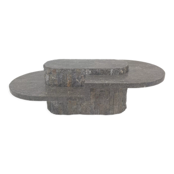 Magnussen Ponte Mactan Stone or fossil stone coffee table, 1980s