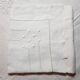 Hand embroidered linen pillowcase