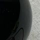 Black opaline glass globe lamp